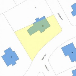 35 Temple St, Newton MA 02465-2306 plot plan