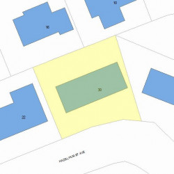 30 Hazelhurst Ave, Newton MA 02465-1341 plot plan