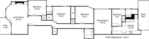 5705 Blackstone Ave, Chicago IL  60637-1823 exterior