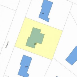 200 Temple St, Newton MA 02465-2316 plot plan