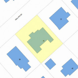 45 Gralynn Rd, Newton MA 02459-1342 plot plan
