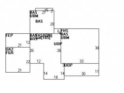 100 Evelyn Rd, Newton MA 02468-1021 floor plan
