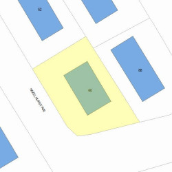60 Hazelhurst Ave, Newton MA 02465-1341 plot plan