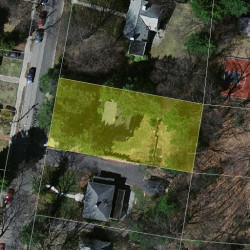 90 Beaumont Ave, Newton MA  02460-2330 aerial view