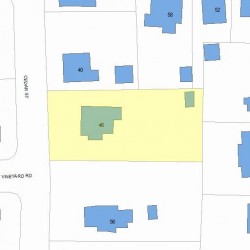 46 Cedar St, Newton MA 02459-1113 plot plan