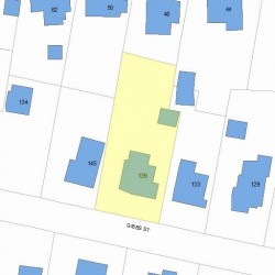 139 Gibbs St, Newton MA 02459-1927 plot plan