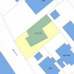 1198 Walnut St, Newton MA 02461-1225 plot plan