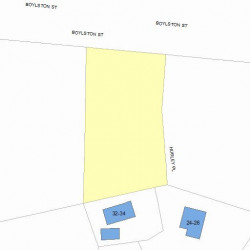 504 Boylston St, Newton MA 02459-2760 plot plan