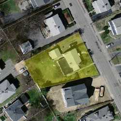 41 Bridge St, Newton MA 02458-1103 aerial view