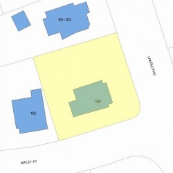 189 Langley Rd, Newton MA  02459-2328 plot plan