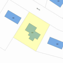 124 Day St, Newton MA 02466-2922 plot plan