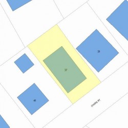 37 Chase St, Newton MA  02459-2213 plot plan