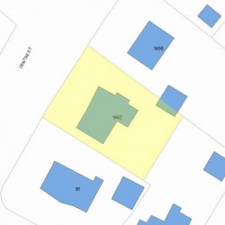 1462 Centre St, Newton MA 02459-2446 plot plan