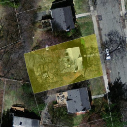 25 Allen Ave, Newton MA 02468-1715 aerial view