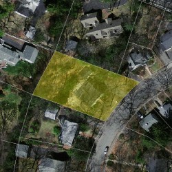 25 Wilde Rd, Newton MA  02468-1324 aerial view