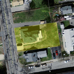 58 Oak St, Newton MA 02464-1422 aerial view