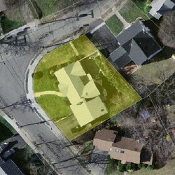 6 Great Meadow Rd, Newton MA 02459-2746 aerial view