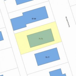 71 Withington Rd, Newton MA 02460-2037 plot plan