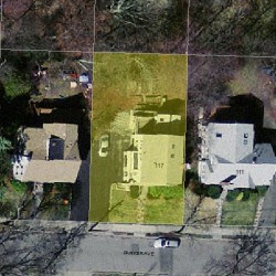 117 Parker Ave, Newton MA 02461-1814 aerial view