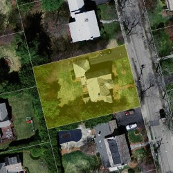 20 Evelyn Rd, Newton MA 02468-1217 aerial view