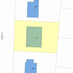 132 Cherry St, Newton MA 02465-1239 plot plan