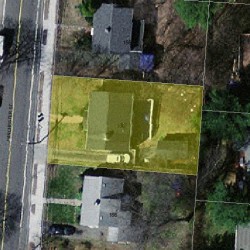 160 Winchester St, Newton MA 02461-2130 aerial view