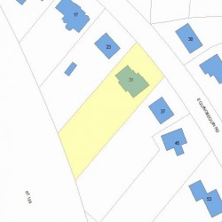 31 Quinobequin Rd, Newton MA 02462-1445 plot plan