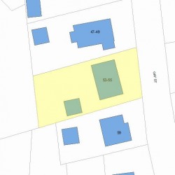 55 Gay St, Newton MA  02460-2248 plot plan