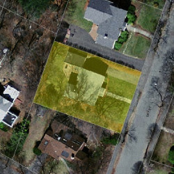 77 Day St, Newton MA 02466-2918 aerial view