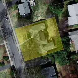 142 Gordon Rd, Newton MA 02468-1227 aerial view