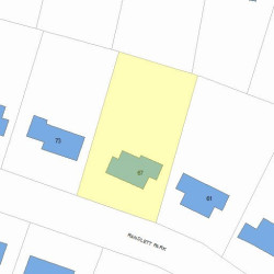 67 Randlett Park, Newton MA 02465-1718 plot plan