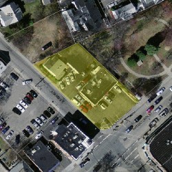 401 Watertown St, Newton MA  02458-1112 aerial view