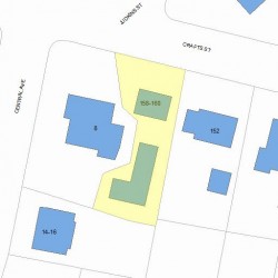 160 Crafts St, Newton MA  02460-1411 plot plan