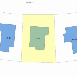 93 Ripley St, Newton MA 02459-2210 plot plan