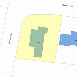 50 Beaumont Ave, Newton MA 02460-2331 plot plan
