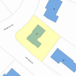 69 Cross Hill Rd, Newton MA 02459-3120 plot plan