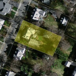 38 Hobart Rd, Newton MA 02459-1313 aerial view