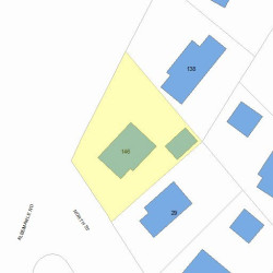 146 Albemarle Rd, Newton MA 02460-1135 plot plan