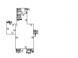 96 Boyd St, Newton MA 02458-1502 floor plan