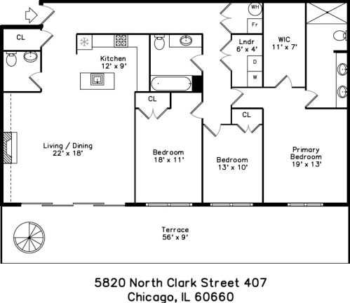 5820 Clark St, Chicago IL  60660-3202 exterior