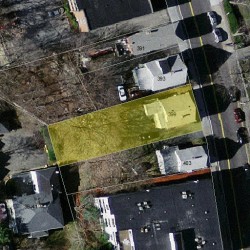 399 Langley Rd, Newton MA  02459-2350 aerial view