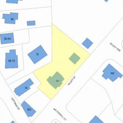 191 Elliot St, Newton MA 02464-1230 plot plan