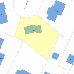 48 Swallow Dr, Newton MA  02462-1306 plot plan