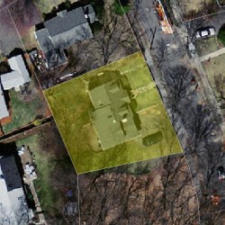 11 Cumberland Rd, Newton MA 02465-1801 aerial view