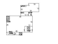 14 Clyde St, Newton MA  02460-2209 floor plan