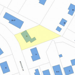 19 Bencliffe Cir, Newton MA 02466-1101 plot plan