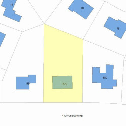 572 Quinobequin Rd, Newton MA 02468-2130 plot plan