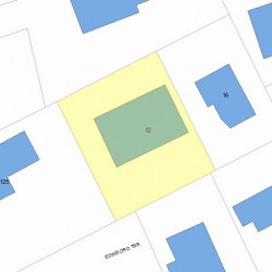 12 Edinboro Ter, Newton MA 02460-1303 plot plan