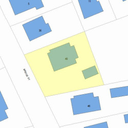40 Bridge St, Newton MA 02458-1118 plot plan