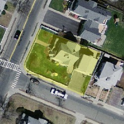 288 Lexington St, Newton MA 02466-1210 aerial view